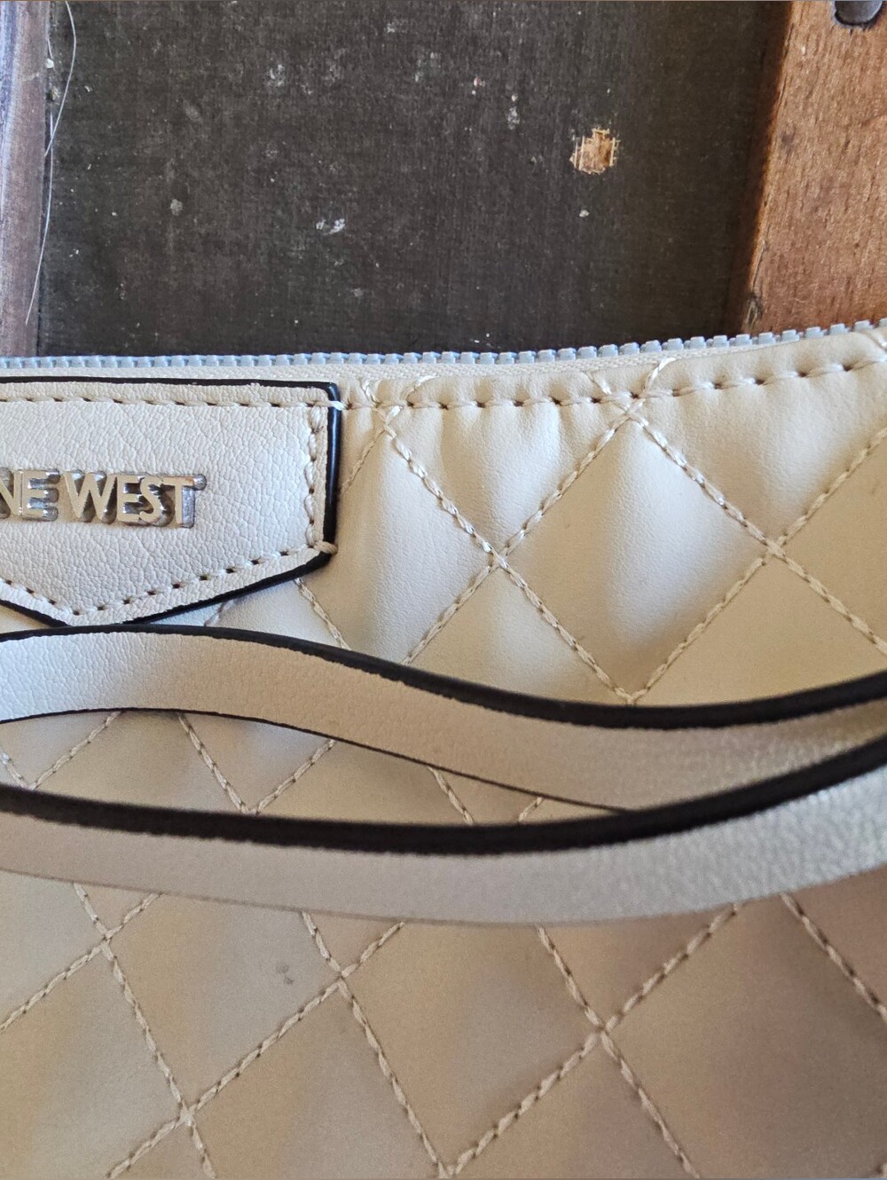 Nine West Cream Satchel And Purse Tote Clutch Crossbody - Picture 3 of 13